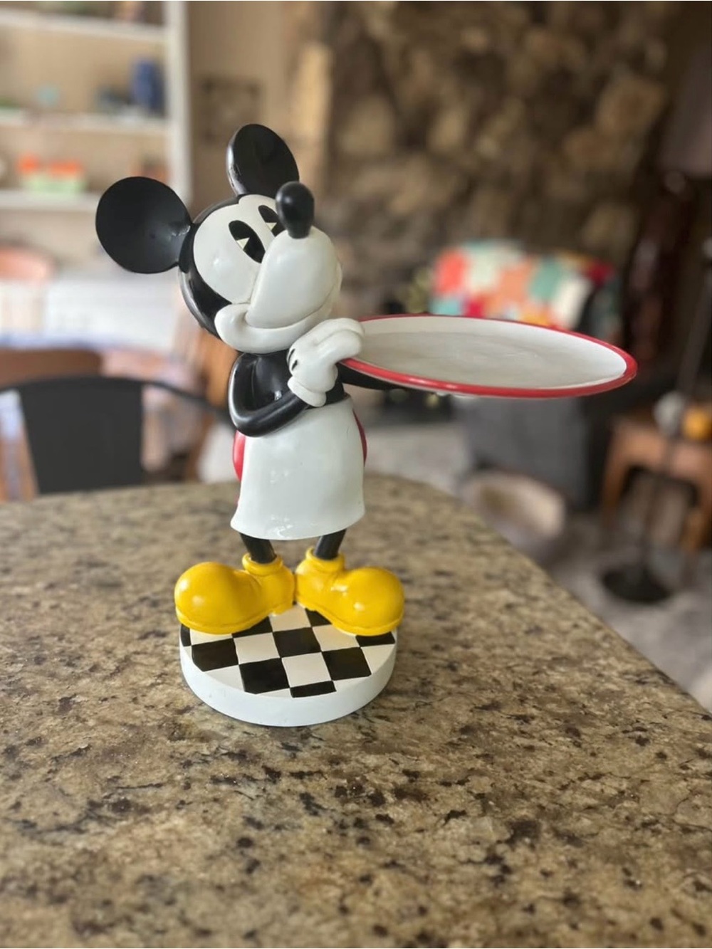 Rare Mickey Mouse Waiter Statue